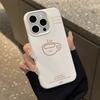 Творческий кофе подходит для Apple 16PROMAX мобильный телефон чехол iPhone 13 простой 14 силиконовый 12/11/15 анти-падение