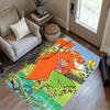 Through Sky. Area Rug Perfect for Hallway Study room Balcony Entryway Anti-slip Rug Anime Office Decor Wedding Party Gift