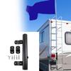 Heavy Duty Flag Mount fit Most RVs Ladder Campers Flag Holder with Screws for Travel Trailer Easy Installation