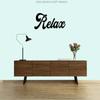 1 шт. Металлическая настенная табличка со словом Настенное искусство Домашний декор Расслабься Декоративные железные изделия Настенный декор Металлическое настенное украшение Наклейка на стену