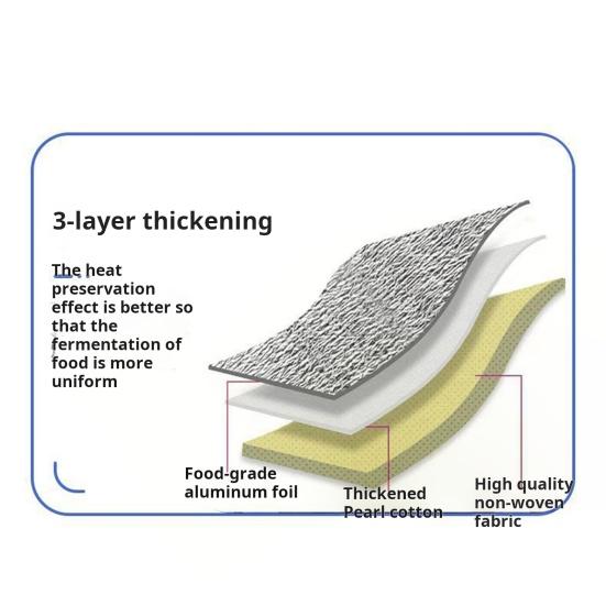 Ящик для расстойки теста, расстойка хлеба с регулятором температуры и времени, изоляция из алюминиевой фольги, большая емкость для ферментации хлеба