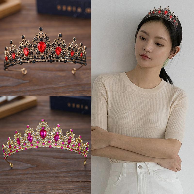 Принцесса королева винтажные диадемы и короны тиары для женщин свадебные свадебные вечеринки выпускной украшения для волос аксессуары