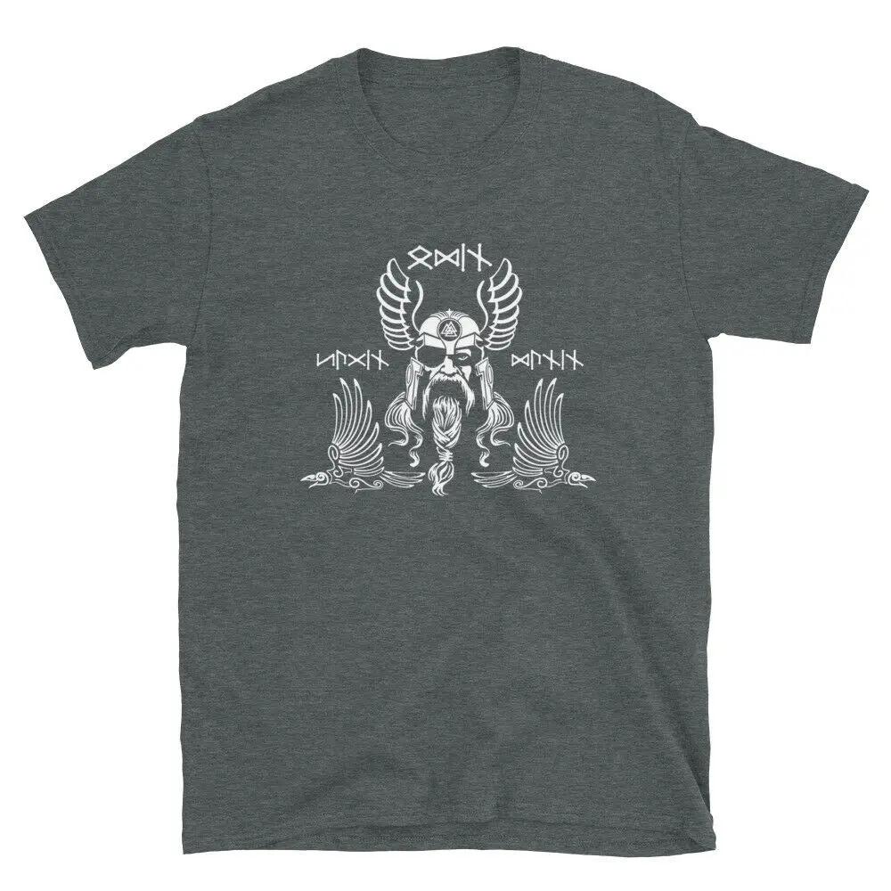 Hugin Munin Pagan Mens 100 Cotton Casual Tshirts Loose Top Size S3XL