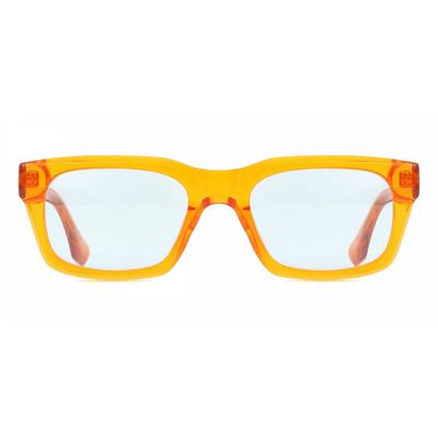 Солнцезащитные очки унисекс Smartbuy Collection Citrus 94750s C4 модные квадратные с полной оправой прозрачные оранжевые