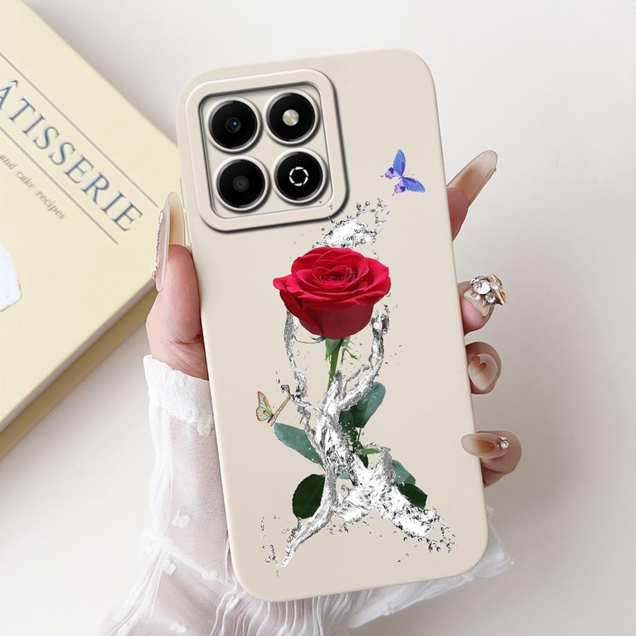 Чехол для Huawei Honor X6a X6b X6a Plus Чехол для телефона Honor X6 X6s 4G Мягкий силикон Funda Женский модный чехол с цветочным принтом