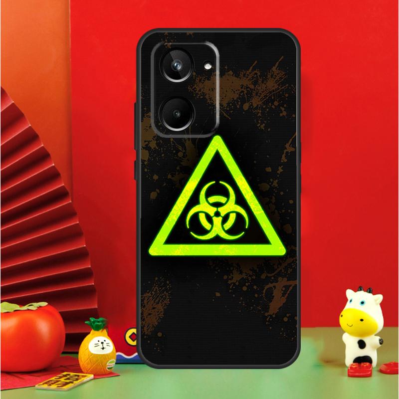 Логотип со знаком биоопасности для чехла Realme GT6 GT7 15 Pro 10 11 12 13 14 Pro Plus C65 C67 C63 C61 C55 C51 C53 C35 C75
