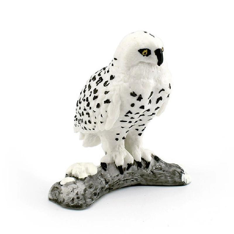 Модель Птицы Реалистичная Белая Сова Пластиковая Фигурка Для Домашнего Декора Коллекция Подарок