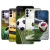 Football Field Phone Case For Samsung Galaxy S22 Pro S21 S20 Ultra FE S10 Lite 5G S10E S9 S8 Plus Soft TPU Black Cover