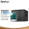 Synology DS925+ 4-дисковый NAS с 2x 4 ТБ HDD