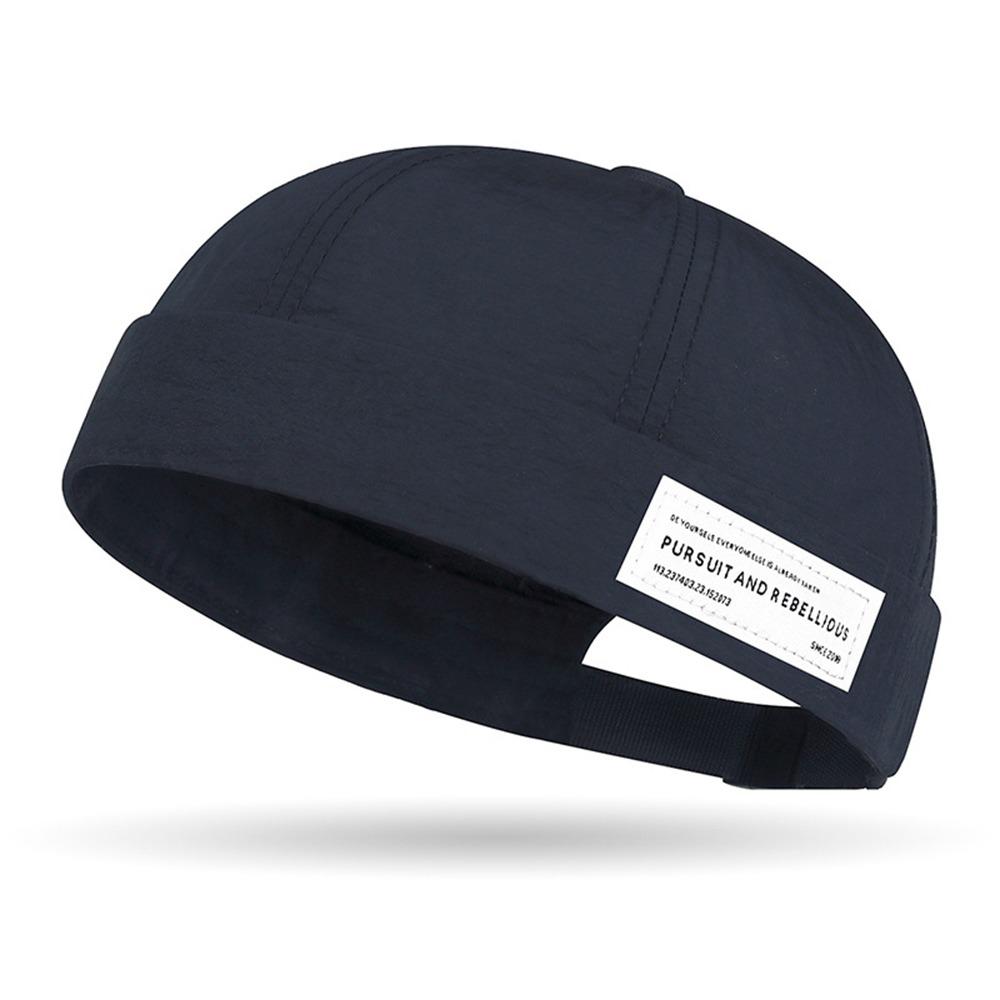 Versatile Unisex Sun Hat Rolled Cuff Harbour Hat Street Lightweight Newsboy Cap for Men