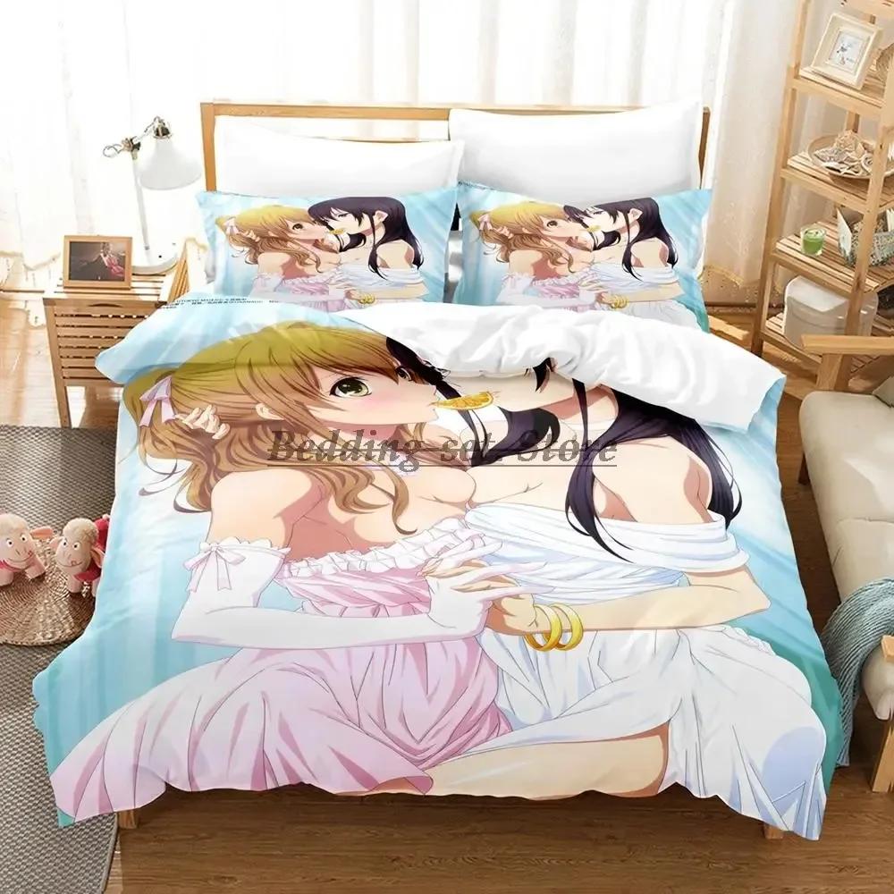 Anime Citrus Bedding Set Single Twin Full Queen King Size Bed Set Aldult Kid Bedroom Duvetcover Sets 3D Anime Bed Sheet Set