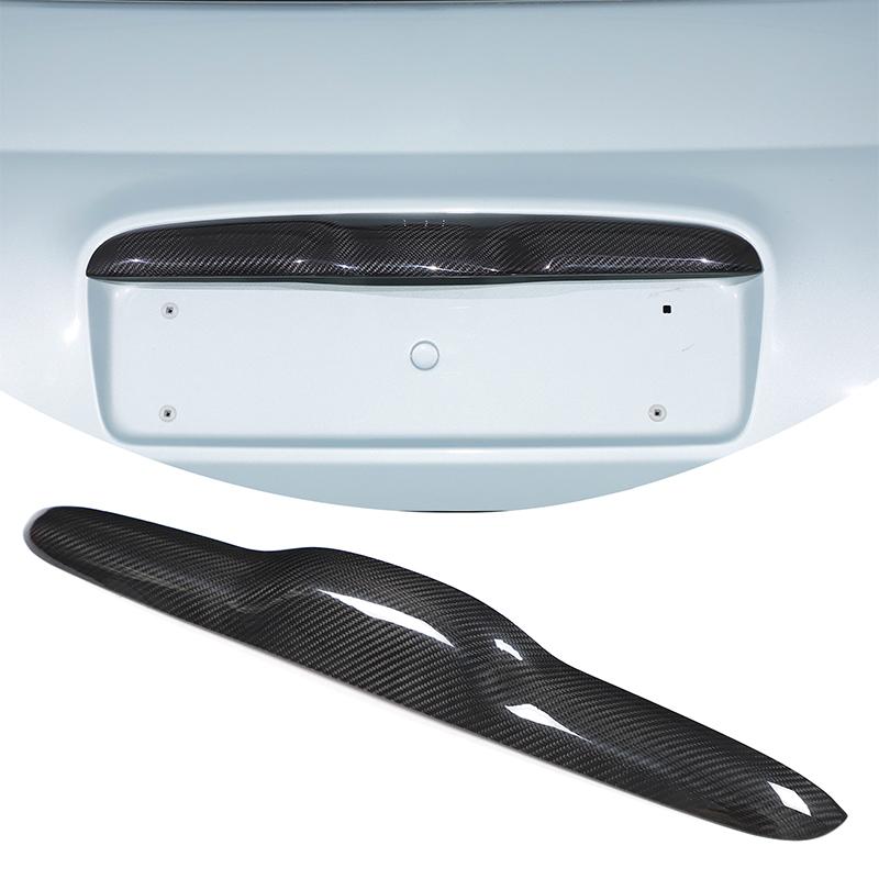 For Fiat 500 2010-2026 Real Carbon Fiber Car Tailgate Rear Gate Molding Trim Accessories