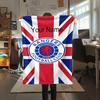 1PC Rangers F Custom Name Patterned Flannel Blanket Suitable For All Seasons For Home Decor Warmth And Comfort Gifts Holiday Present
