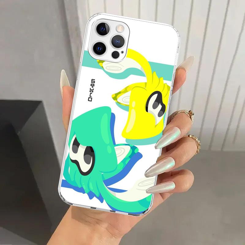 Игровой чехол S-Splatoons для iPhone 17 Air 16 15 Plus 14 13 Mini 12 11 Pro Max 16E 7 8 SE 2020 Мягкий чехол-накладка с принтом 17 Air
