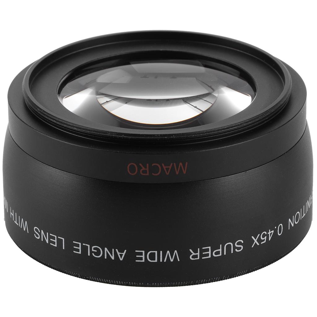 0.45X Camera Wide Angle and Macro Lens Additional Lens for Camera Lens with Filter Diameter of