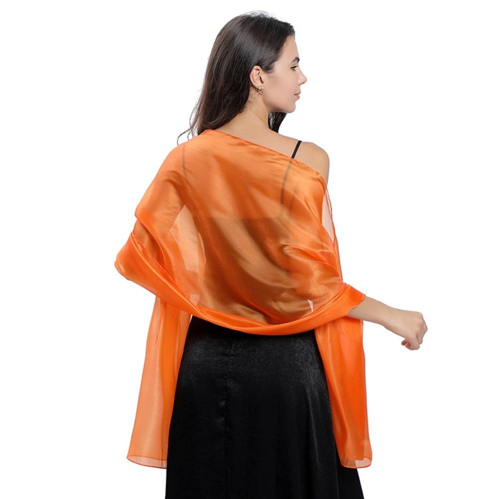 Bridal Scarf Pure Color Lady Cape Wraps Fashion Headscarf Women