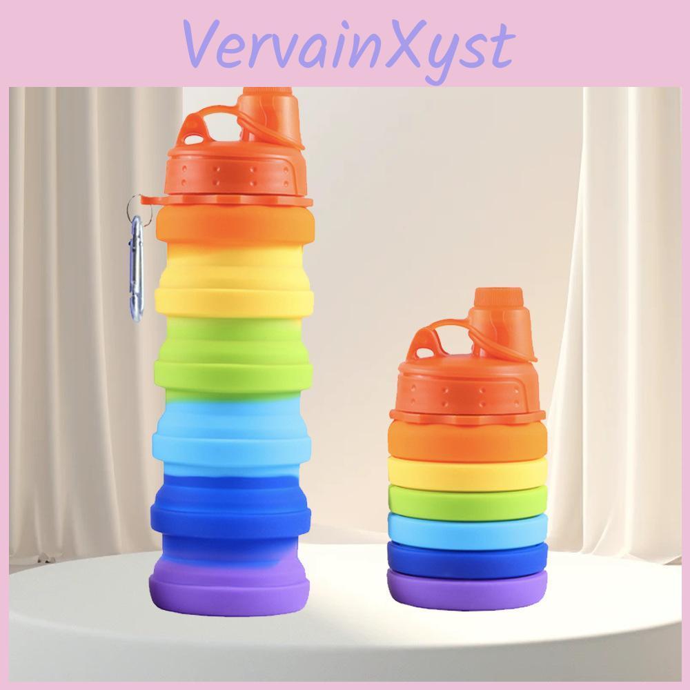 Water Cup Outdoor Rainbow Silicone Travel Sports Water Bottle Telescopic Water Bottle