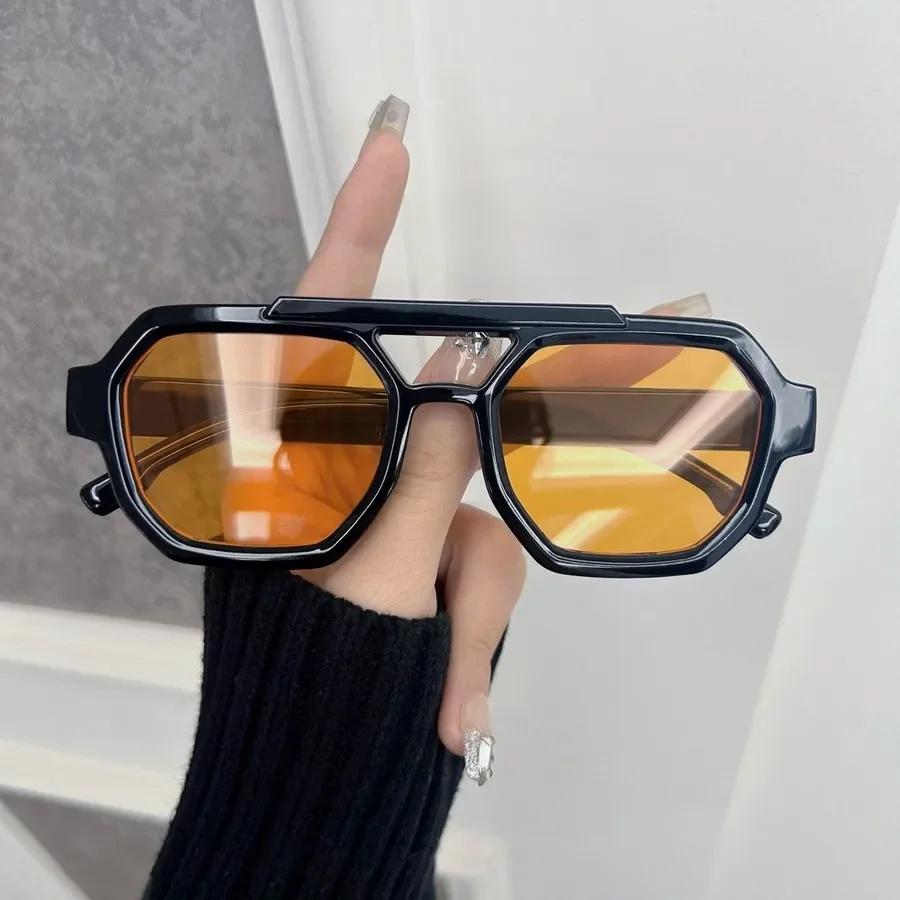 Дизайнерские квадратные солнцезащитные очки Женские Мужские Модные Брендовые Океанического цвета Солнцезащитные очки Женские Мужские Зеркальные Классические Большие