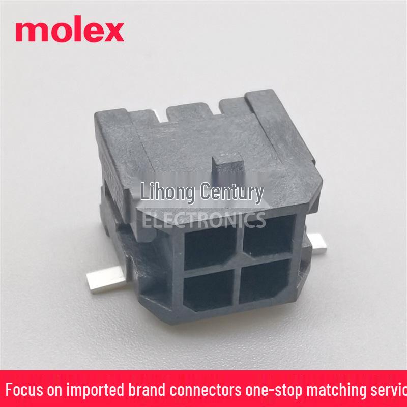 Micro-Fit 3.0 4-Pin Socket, Pitch 3.00mm (Part No. 43045-0410) by Molex