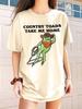 Cowboy Frog Tshirt, Funny Western Froggy Shirt, Cottagecore Froggy Tee, Classic T-shirt