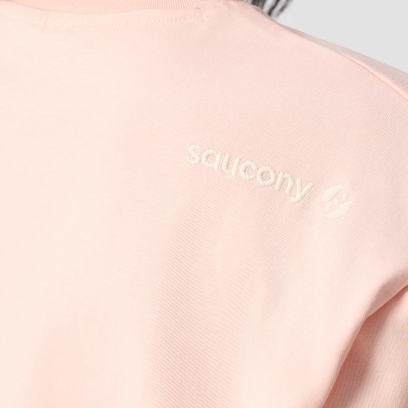 SAUCONY Женская простая футболка с круглым вырезом, коротким рукавом и спущенной линией плеча Og SA1269ST21G-PK053