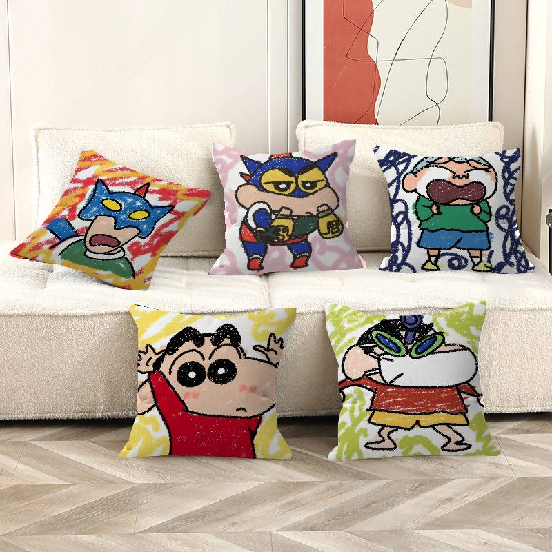 cartoon Kawaii Anime CCrayon SShinChan pillow cover sofa cushion cover home room decoration children gift
