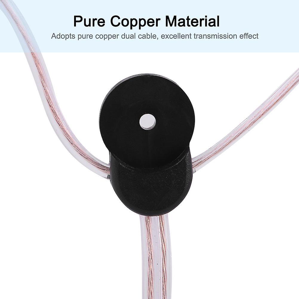 FM Dipole Antenna Radio Home Indoor FM Receiver Aerial with TV Female Connector