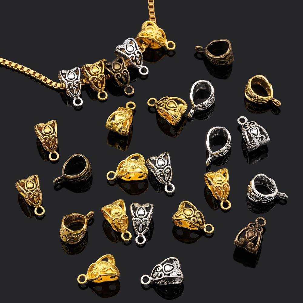 Retro Antique Bronze Waist Bead DIY Big Hole Metal Connector Triangle Beads Fit Charm Bracelet Necklaces Pendants Jewelry Making