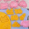 Cookies Cutter Aircraft, Cars,Transportation Cartoon Pressable Biscuit Mold Confectionery Cookie Stamp Baking Pastry Tools
