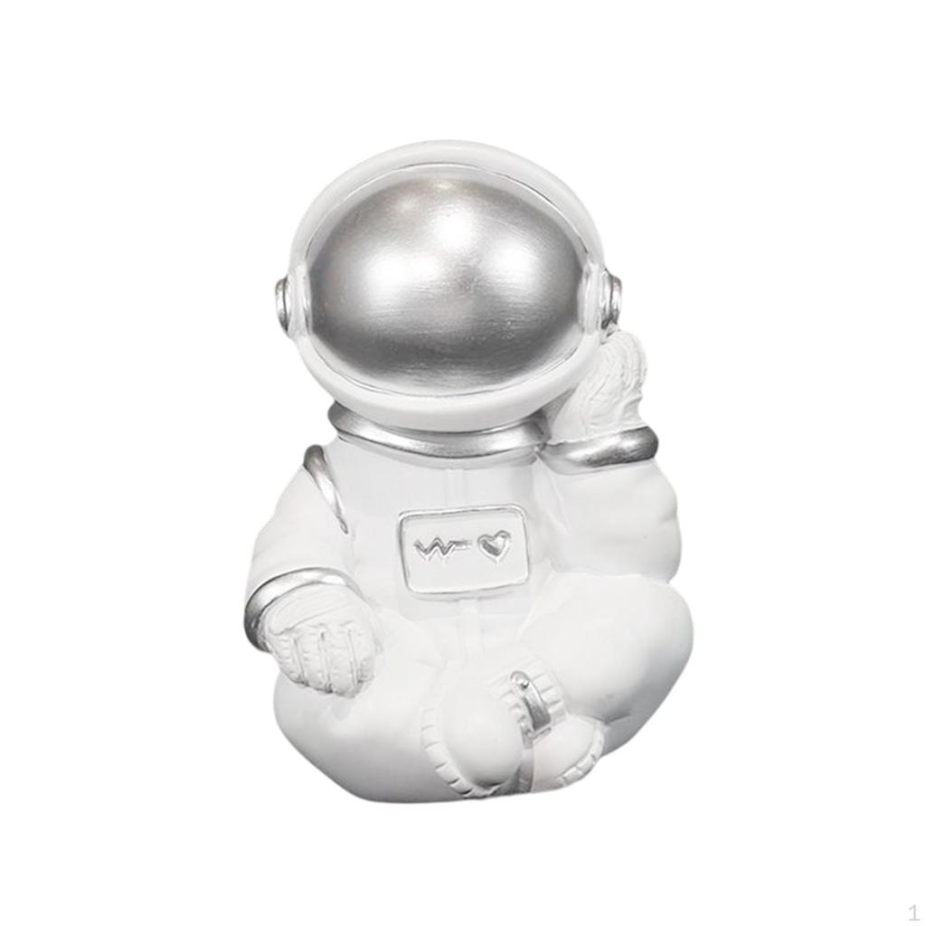 Modern Astronaut Statue Resin Figurine Outer for Man Sculpture Crafts Collectible Desktop