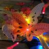 46011 LED Solar Optic Butterfly Dragonfly Power Fibre String Light Garden Decor