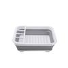 Collapsible Dish Rack for Drying Dishes - Space-Saving and Foldable Design with Versatile Removable Components - Dinnerware Storage Organizer