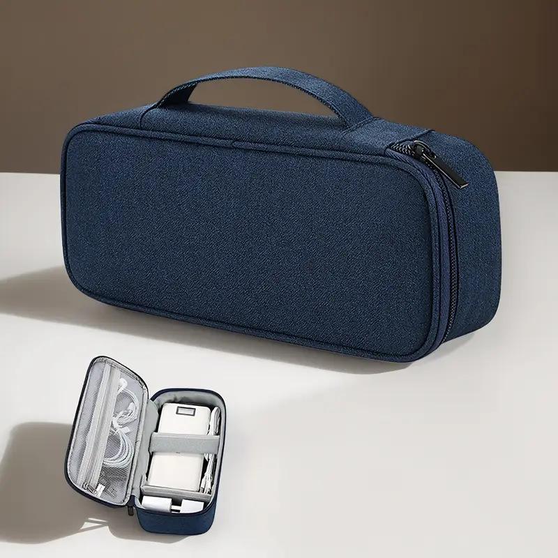 1pc Travel Portable Charging Cable Organizer Bag, Suitable for Chargers, Data Cables, and External Hard Drives Tote Bag