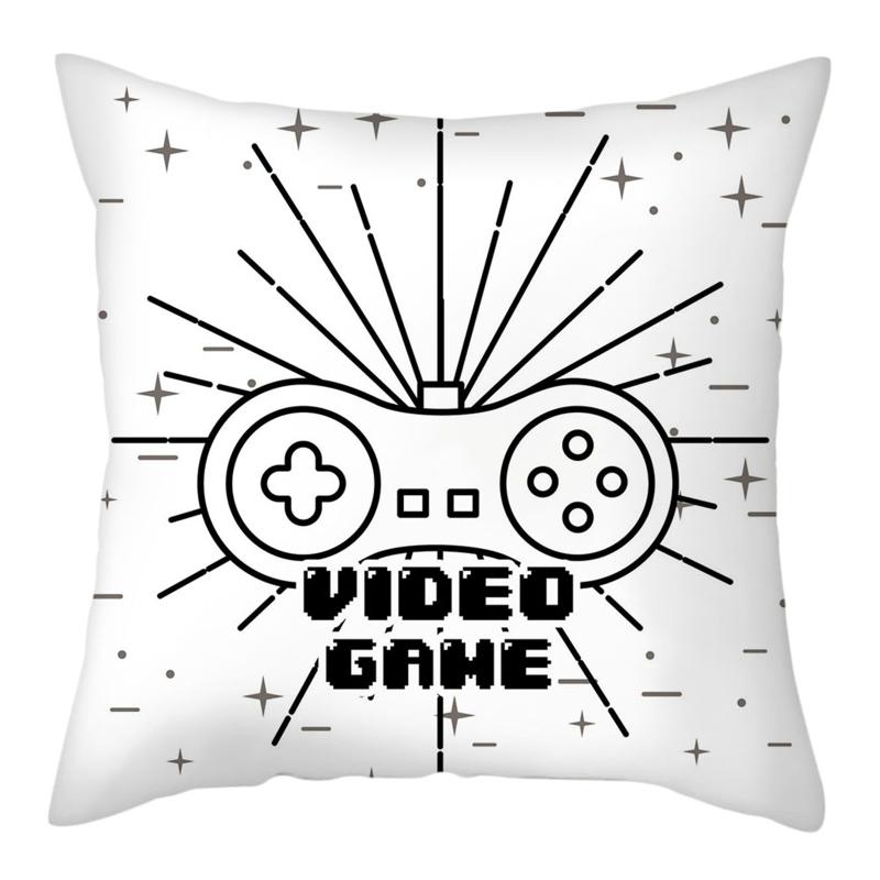 Новый чехол для подушки Game Lover, синий чехол для подушки с ручкой клавиатуры, гарнитура, наволочка, геймерское кресло, декор автомобиля, защита, наволочки на талию