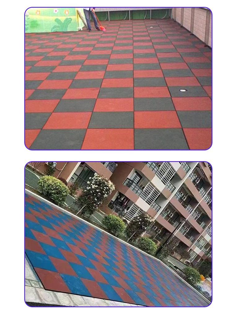 EPDM Rubber Floor Mat for Kindergarten and Outdoor Sports Parks
