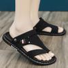 Fashion Summer Mens Breathable Soft Sole Sandals Comfortable Open Toe Design Slippers High Quality Outdoor Beach Leisure Work Men Shoes