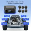 Система мониторинга безопасности сигнализация солнечная TPMS цифровой ЖК-дисплей грузовик RV TPMS со световым индикатором предупреждение сигнализация давления в шинах автомобиля 6 внешних датчиков