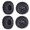 4PCS RC Truck Tires for AXIAL SCX24 1/24 Plastic RC Truck Wheel Tire Parts for Replacement Upgrade