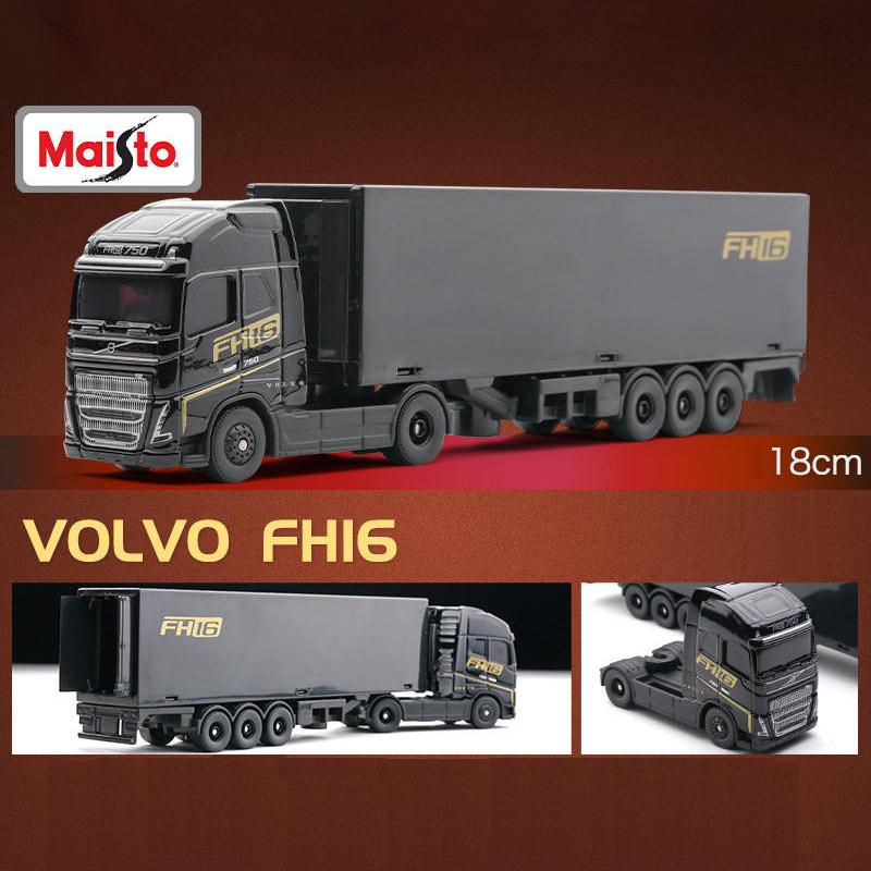 Maisto VOLVO FH16 770S Грузовик с прицепом Металлическая машинка Литье под давлением и игрушечные транспортные средства Модель автомобиля Масштабная модель Игрушечные машинки Для детей