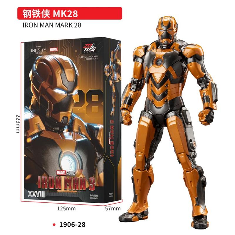 ZD Toys Фигурка Железного Человека Марк 35 Красная Креветка Железный Человек MK 24 MK 22 MK 47 Тони Старк Фигурка Железного Человека Экшн Коллекционная Игрушка Подарок