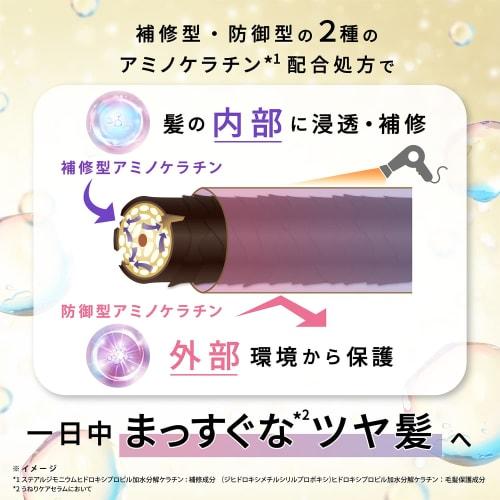 lux Bath Glow Shampoo Treatment Set 490g Each Straight & Shine Waviness Correction Keratin Contains