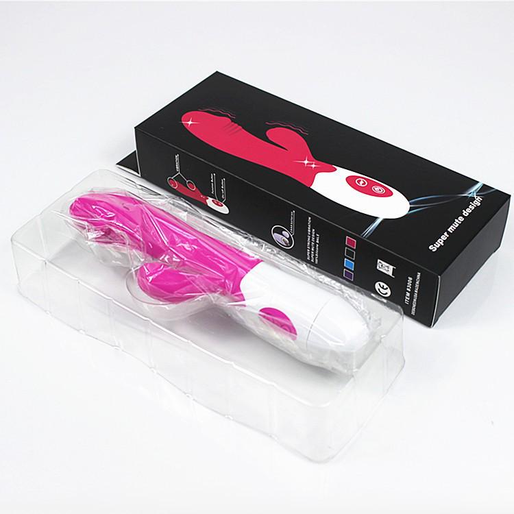 Silicone Dual-Vibration G-Spot Massager - Adjustable Frequency Female Vibrator