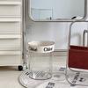 Transparent Trash Can Home Office High Aesthetic Value Ins Style Light Luxury Size Living Room Bathroom Bedroom Decoration