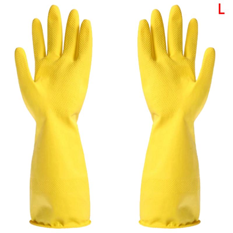 Kitchen Dish Washing Gloves House Cleaning Waterproof Rubber Washing Gloves Long