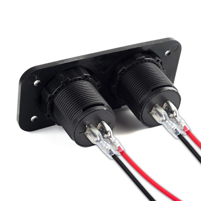 Разветвитель прикуривателя 12 В-24 В 2 порта USB автомобильное зарядное устройство 5 В 4,2 А выход со светодиодной подсветкой адаптер питания автомобильные аксессуары
