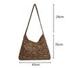 Современная сумка-мессенджер с леопардовым принтом, холщовая сумка на одно плечо для студентки, диагональная, большой вместимости, сумка-седло KTY