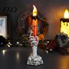Secret Room Scary Decor Halloween LED Ghost Candle Light, Spooky Hand Lamp Party Atmosphere Tabletop Decor, Horror Light for Haunted House Dynamic