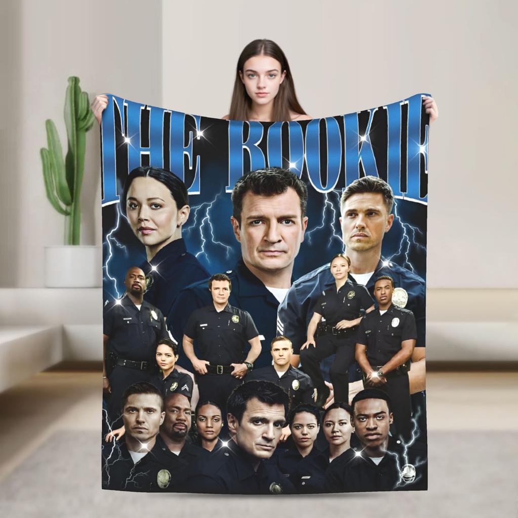 The Rookie TV Show Flannel Blankets Soft Throw Blanket for Living Room Picnic Graphic Bedspread Sofa Bed Cover
