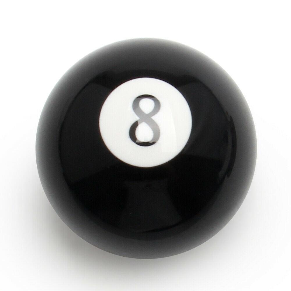 POSSBAY New Universal Black No.8 Billiard Ball Round Custom Gear Shifter Shift Knob