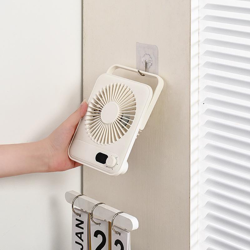 Ultra-thin Rechargeable Mini Desktop & Wall Fan: Silent, Portable, Long-lasting